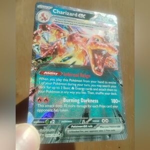 Mint Holo Charizard EX Double Rare 54/91 SV: Paldean Fates Set Pokemon Card
